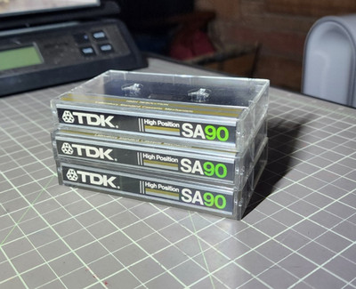 3 LOT TDK SA 90 Blank CASSETTE TAPE 90min High (CrO2) 70us EQ Type II Open Box