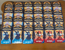 24x Disney Lorcana TCG The First Chapter Sleeved Booster Pack Lot