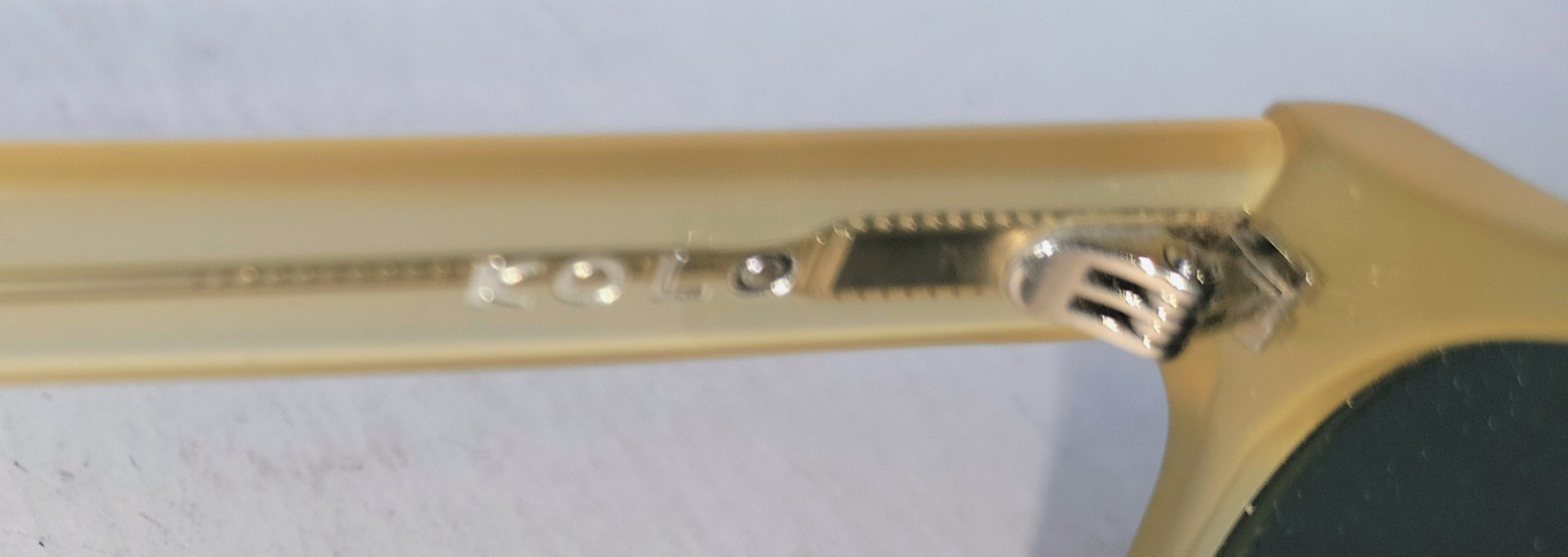 Kolo 400-1023 Round Honey Frame Grey Lens Sunglasses Handmade Italy 50mm