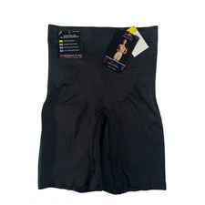 NWT Maidenform Light Control Thigh Slimmer Medium 8-10 Black
