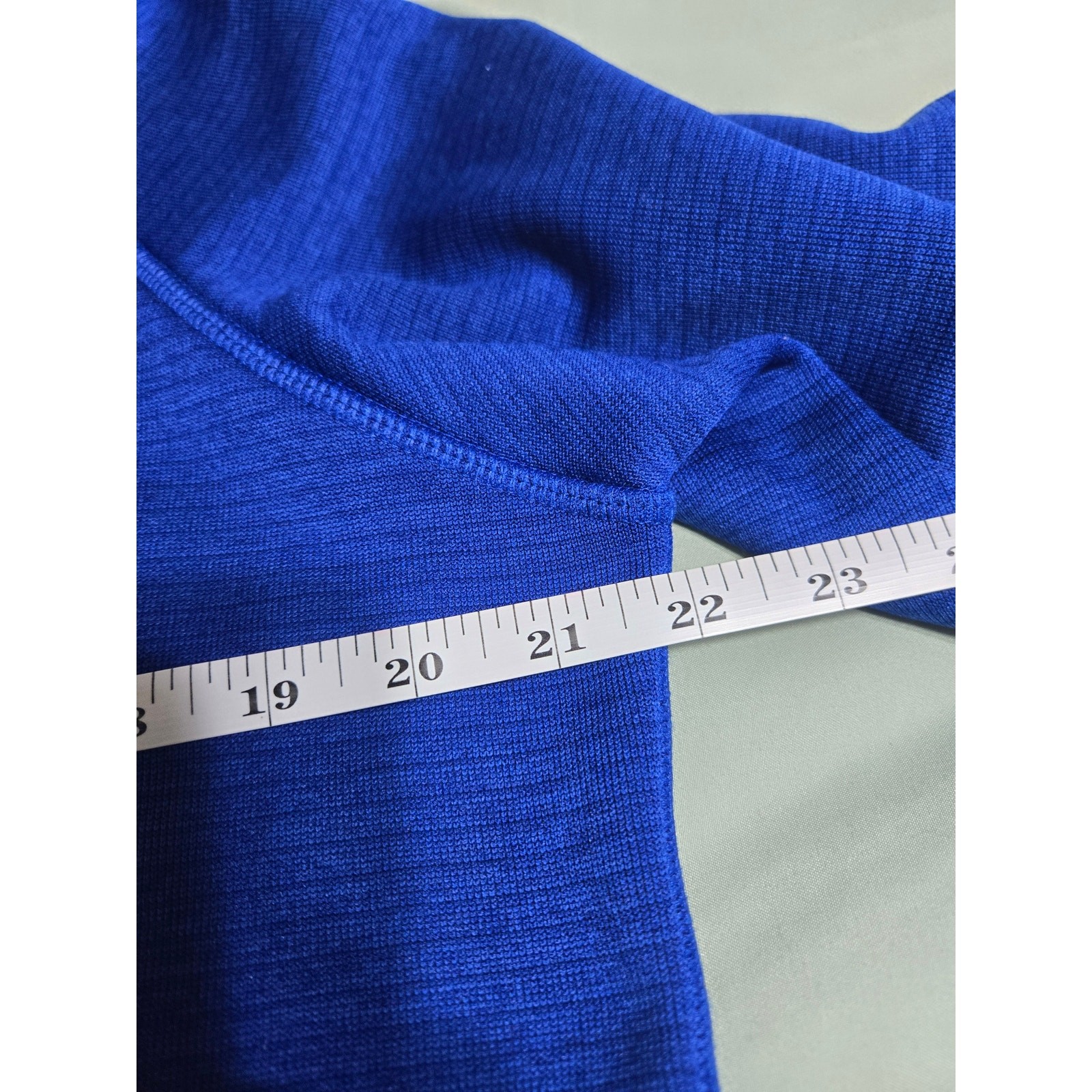 Under armour large men's blue partial zip up sweater thumbnail 6