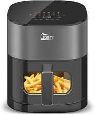 Doppia Resistenza Friggitrice Ad Aria 5,5 L Con Finestra, Schermo Colori, 14 Men