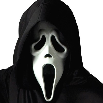 Fun World Ghost Face Mask With Shroud