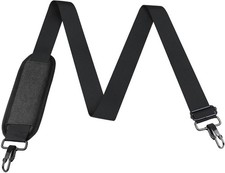 56 inch Shoulder Strap, Universal Adjustable Thick Soft 56, Black