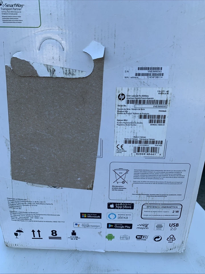 HP Color LaserJet Pro M255dw Wireless Laser Printer 7KW64A - Image 2 of 4