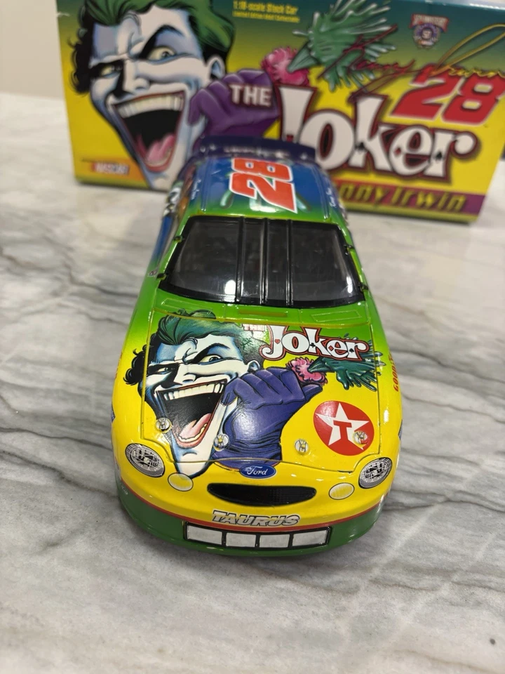 SMALL SCRATCH Kenny Irwin 1998 Joker Batman Nascar 1/18 Diecast Action #28  - Image 2 of 4