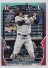 2023 Bowman Draft Aqua & Pink Gradient 109/199 Brock Vradenburg #BD-44 14wc