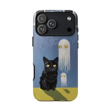 For iPhone / Galaxy / Pixel Black Cat White Octopus Ghost Phone Case