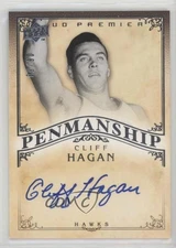 2008-09 UD Premier Premier Penmanship /50 Cliff Hagan #PEN-CH Auto HOF
