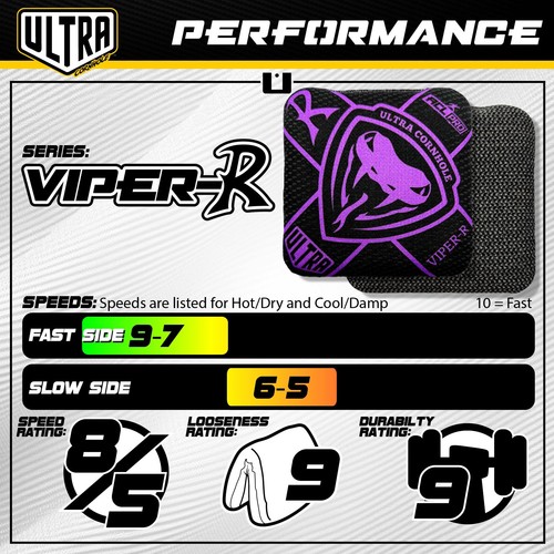 Ultra Cornhole Bags Viper-R Cornhole Bag Set - ACL Approved (Charcoal) - Bild 2 von 5