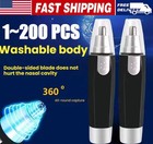 Electric Nose Ear Hair Trimmer Face Eyebrow Mustache Beard Shaver Clipper Unisex