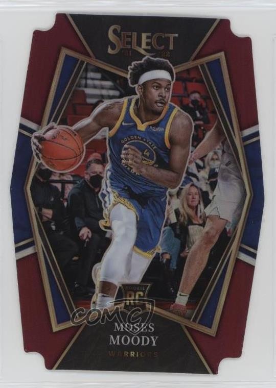 2021 Select Premier Level Maroon Prizm Die-Cut /175 Moses Moody Rookie RC 1ec2