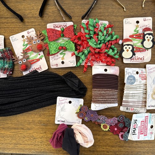Nuevo Lote de 24 Accesorios para el Cabello Scunci Ponis Diademas Elásticas Clips Bobby Pins #5 - Imagen 6 de 7