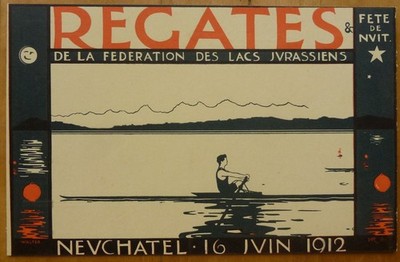 AK Neuchatel Rudern Regatta 1912 Regates de la federation des lacs jurassiens