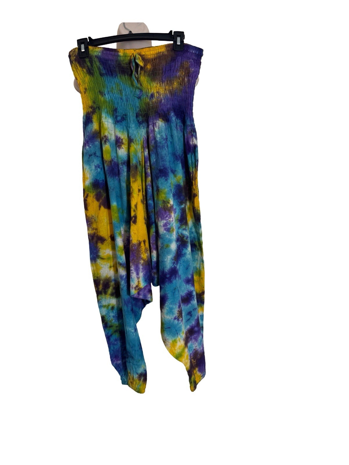 Women's Harem Pants  Patchwork Pocket Boho 100% C… - image 1