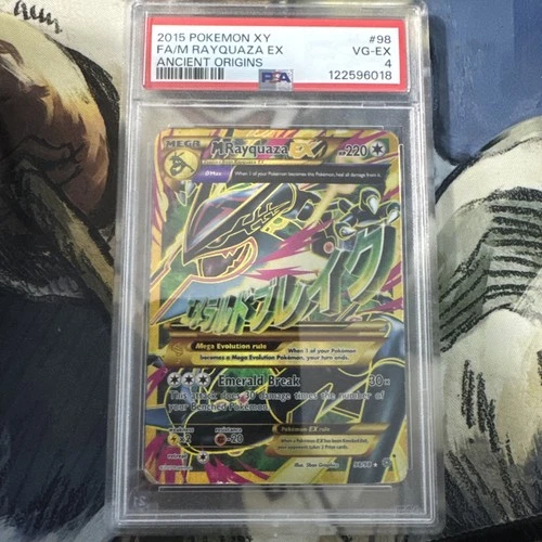 2015 Pokemon XY 98 Full Art M Rayquaza EX Ancient Origins PSA 4 - 122596018