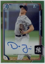 2015 Drew Finley Bowman Chrome 1st Green Refractor Auto RC /99 #BCA-DF (D98)