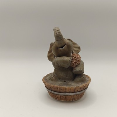 The Hamilton Collection Vintage 1996 Elephant Figurine CLEAN FUN! Taking Bath