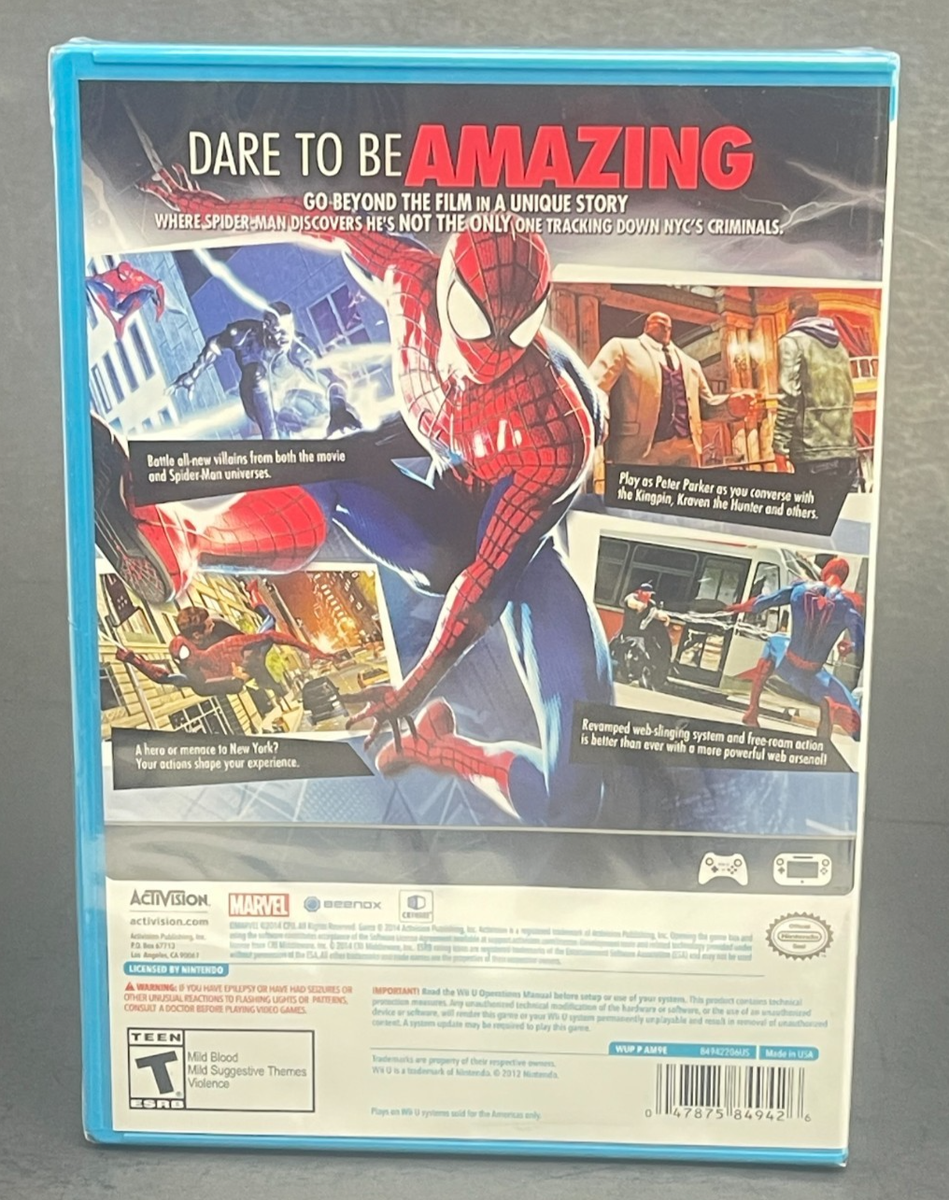 The Amazing Spider-Man 2 (Nintendo Wii U, 2014) Activision New