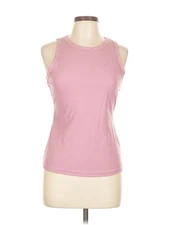 Assorted Brands Women Pink Sleeveless T-Shirt L