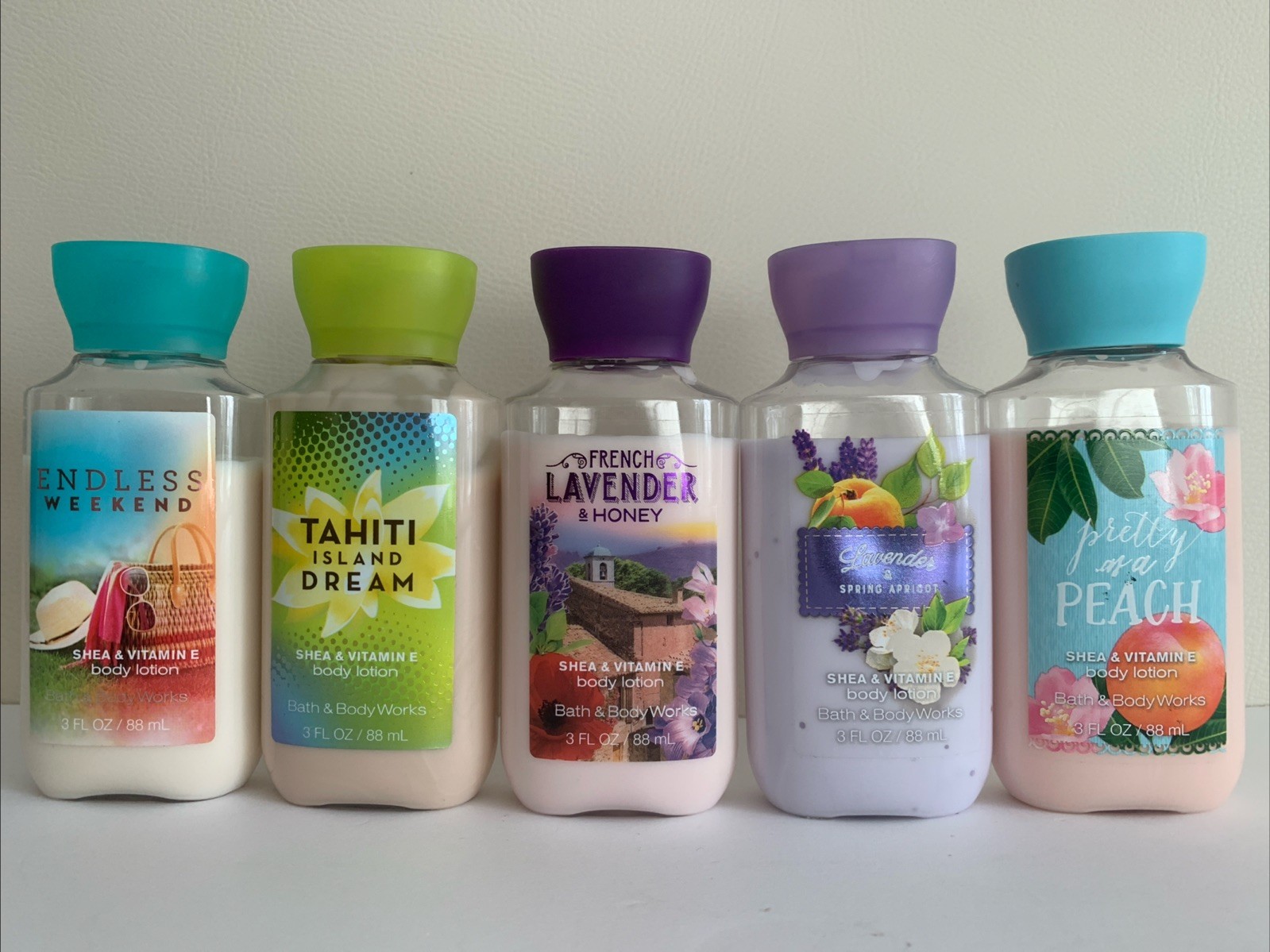 Bath & Body Works Lot Of 5 Assorted Travel Size Body Lotion 