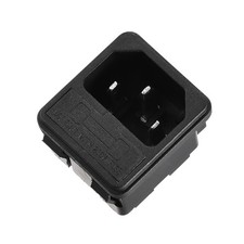 10A 250V AC 3 Pin IEC320 C14 Male Inlet Connector Plug Power Socket