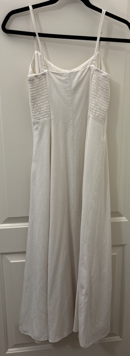 Dynamite Strappy Maxi Flare Dress in Sea Salt Size S Lined Stretch Rayon  NEW $89 | eBay