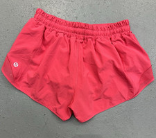 Lululemon Hotty Hot Shorts Women 6 High-Rise Lined 2.5" Pink Performance LW7AW9R