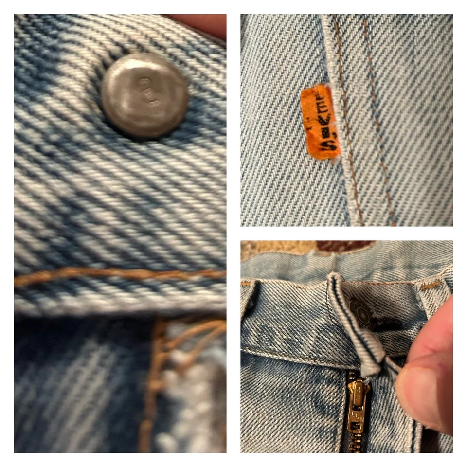 Jeans acampanados Levi’s Big E naranja envejecido años 70 garra/mujer 29x29 • Foto 2 de 4