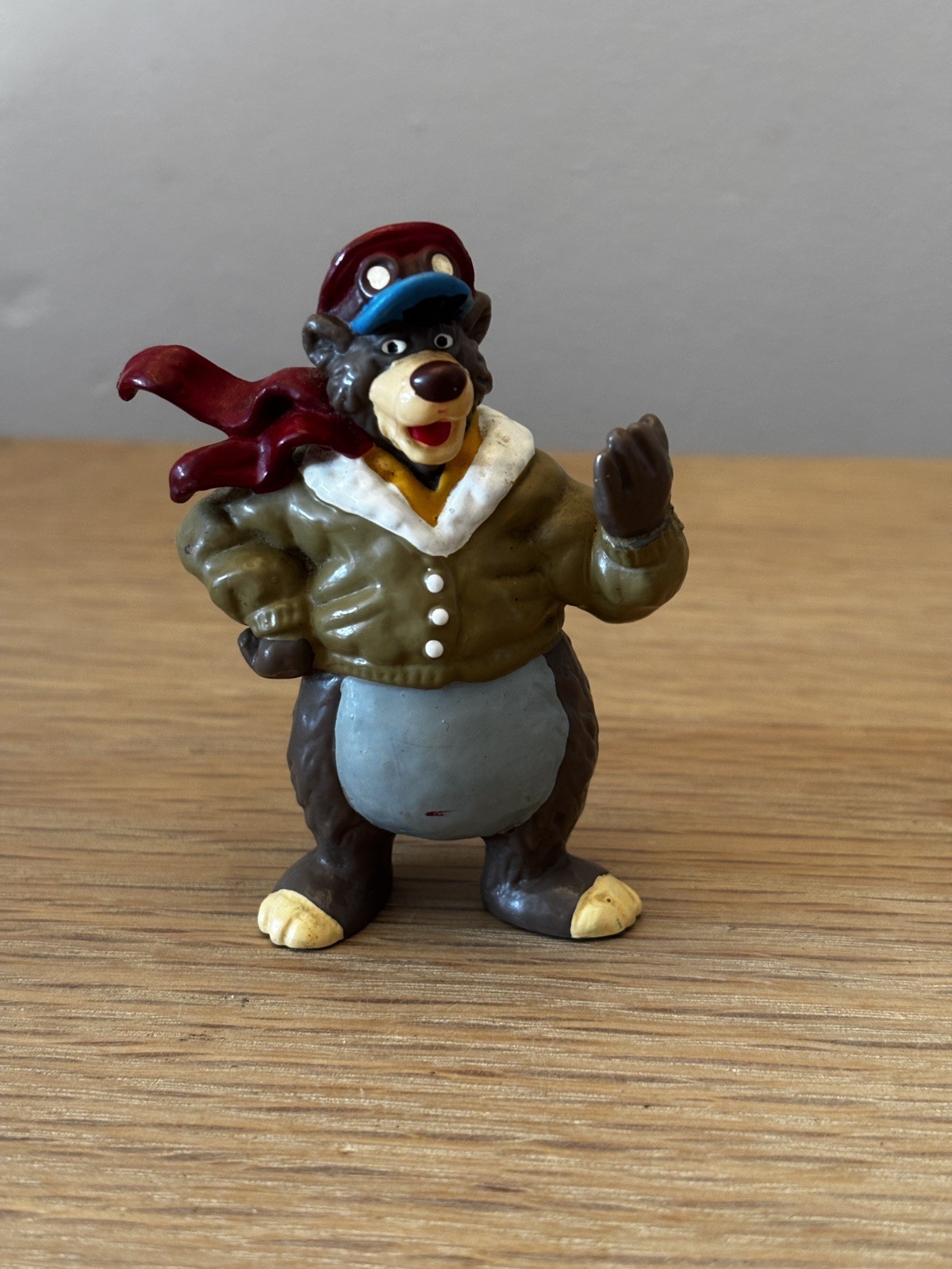 Talespin Baloo 3" figure, vintage Bullyland, Disney keyring 