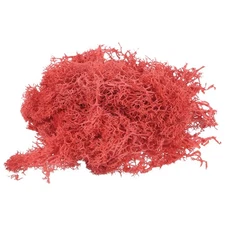 3.5OZ Moss Preserved Moss Artificial Moss for Craft Floral Project Bright Red