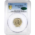 1913 5C Type 2 PCGS MS66 - Buffalo Nickel