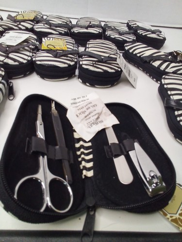 Pier 1 Imports Nail Care Set Flip Flop Case Clipper Tweezer Scissors File Lot 15 - Picture 7 of 8