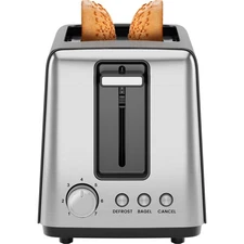 Chefman 2 Slice Toaster, 7 Shade Settings, Removable Crumb Tray, Thick Bread ...