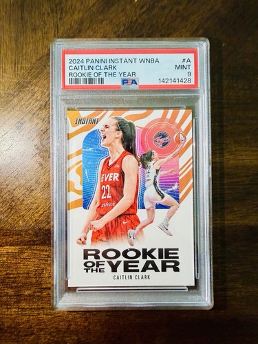 2024 Caitlin Clark PSA 9 RC Rookie of the Year Panini Instant WNBA ROY