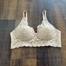 Maidenform Pure Comfort Lace Mesh Longline Wireless Bralette Size 38B