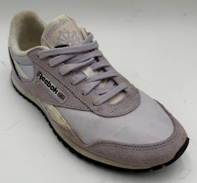 Reebok Classic Az Women's Sneakers Size 7.5 Lilac Suede Fabric Athletic Shoes