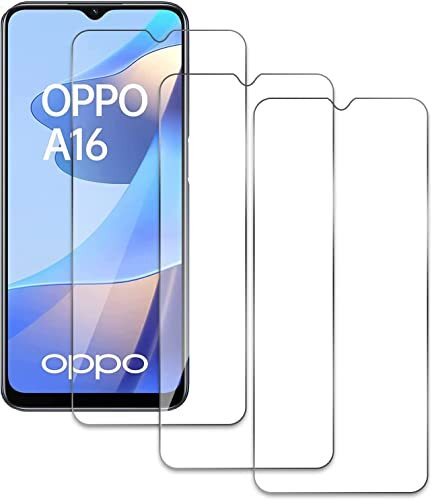 [3-Pezzi] Vetro Temperato per Oppo A16 Pellicola Protettiva [Durezza 9H][ (c3O)