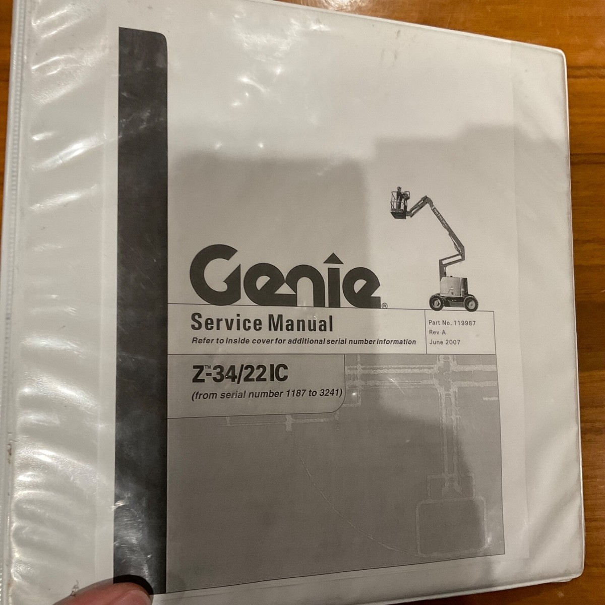 Genie Z-34/22IC SERVICE SHOP REPAIR MANUAL BOOM LIFT +MAINTENANCE