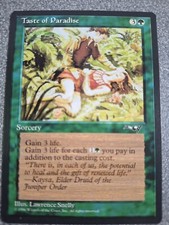 Magic the Gathering card o182 Taste of Paradise Alliances 