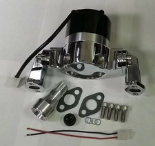 Electric Water Pump Billet Aluminum Sbc 283-400 Sb Chevy High Volume Flow Chrome