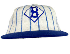 Brooklyn Dodgers Vintage Hat Mens 7 3/4 Pinstripe Wool Annco Made in USA 80s 90s