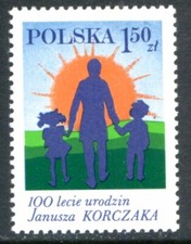 Poland Stamps Scott #2293 Dr Korczak & Children 1978