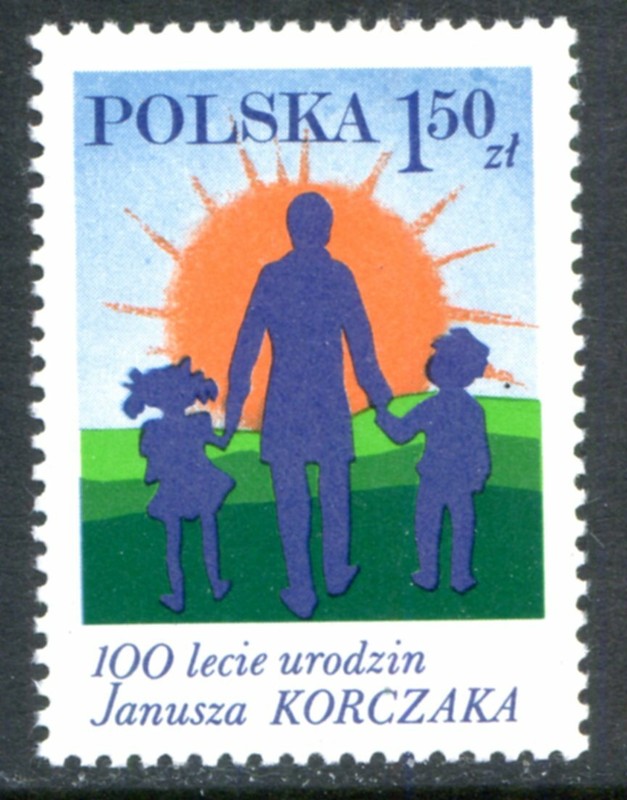 Poland Stamps Scott #2293 Dr Korczak & Children 1978