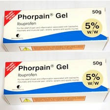 Ibuprofen Topical Gel 5 Rapid Pain Relief Back Rheumatic Muscular Pack of 2