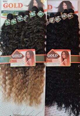 Edle Gold 100% Premium Super Valentina Haarverlängerungen - 1er Pack Finishes Style