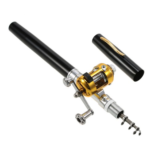 2 Sets Mini Fishing Rod Reel Combo Aluminum Alloy Fishing Rod And Fishing Reel - Picture 9 of 11