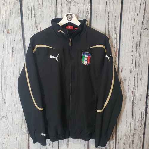 Puma Italy black woven soccer jacket 