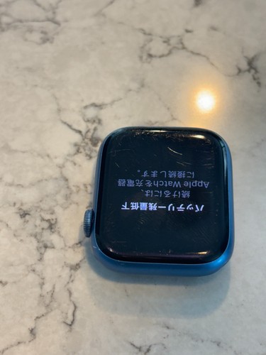 Apple Watch Series 7 45mm Blue Case with sport Band (A2474) - Afbeelding 10 van 11