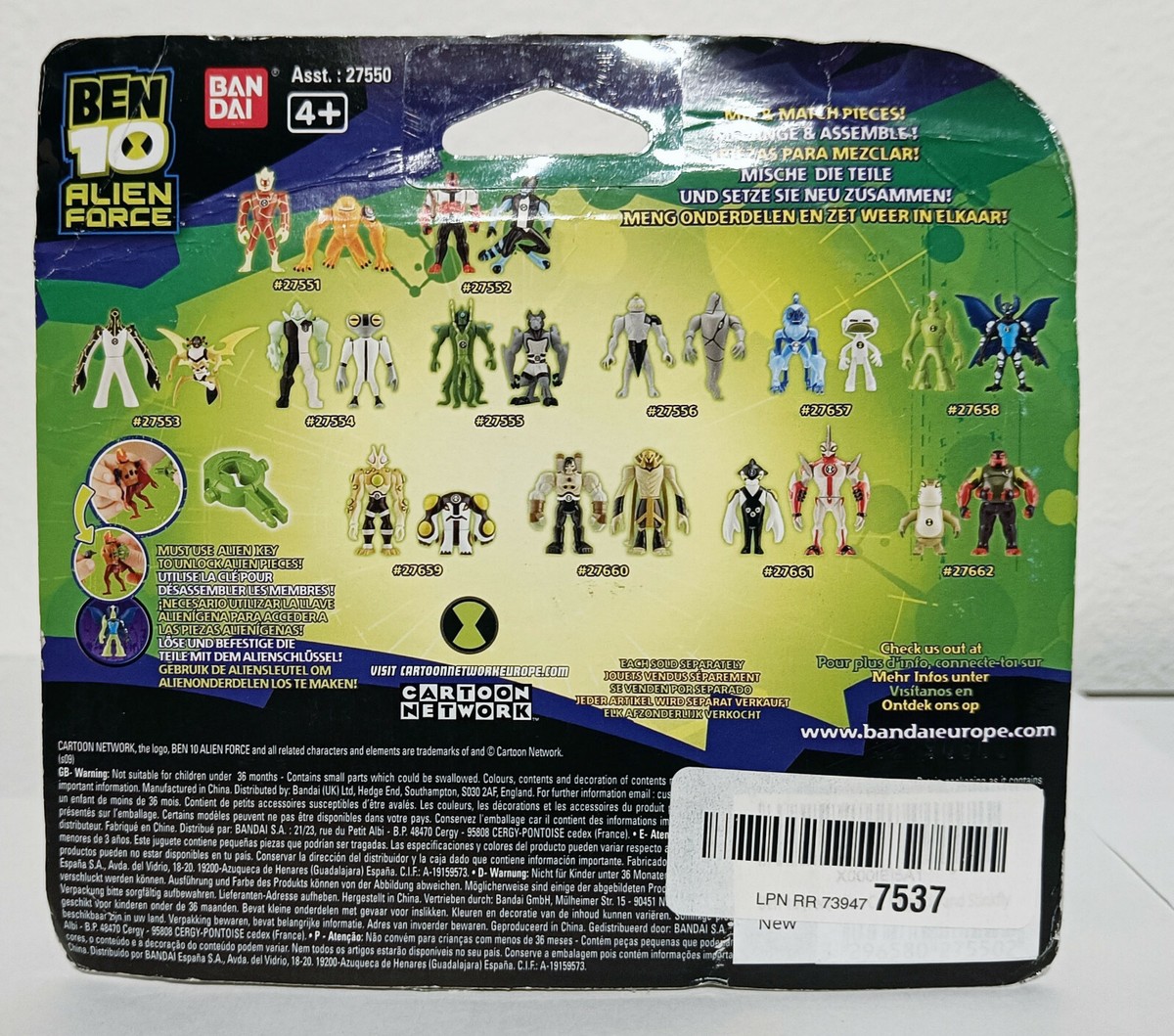 Ben 10 - 27550 - Alien Force - Alien Creation Figure Set